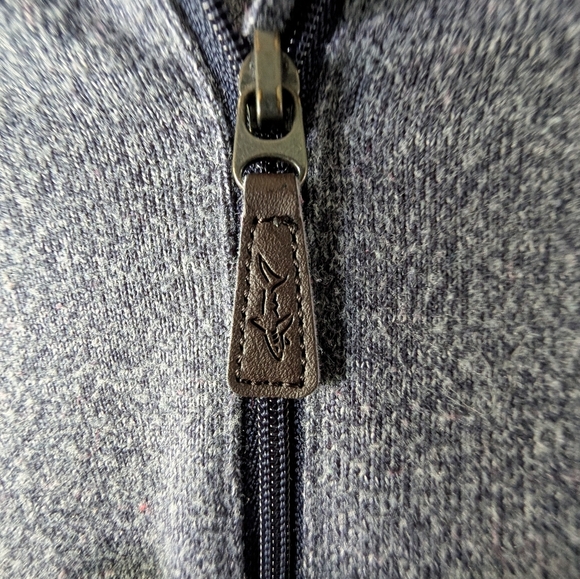 Greg Norman Collection Charcoal Quarter Zip Sweater - Picture 6 of 6